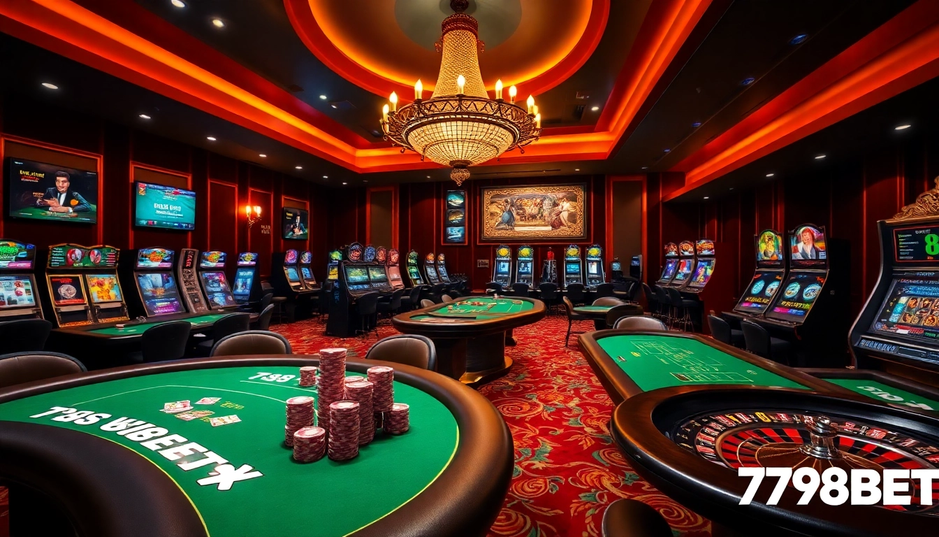 Engage in thrilling casino games at 789BET with vibrant tables and exciting slot machines.