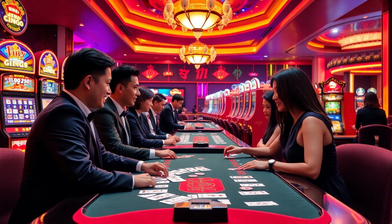 Experience the thrill of bắn cá uk88 at a luxurious online casino with vibrant gaming elements.