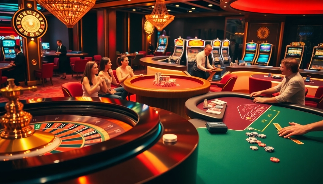 Experience luxury with s8 gaming at a vibrant casino, featuring roulette, poker, and slot machines.