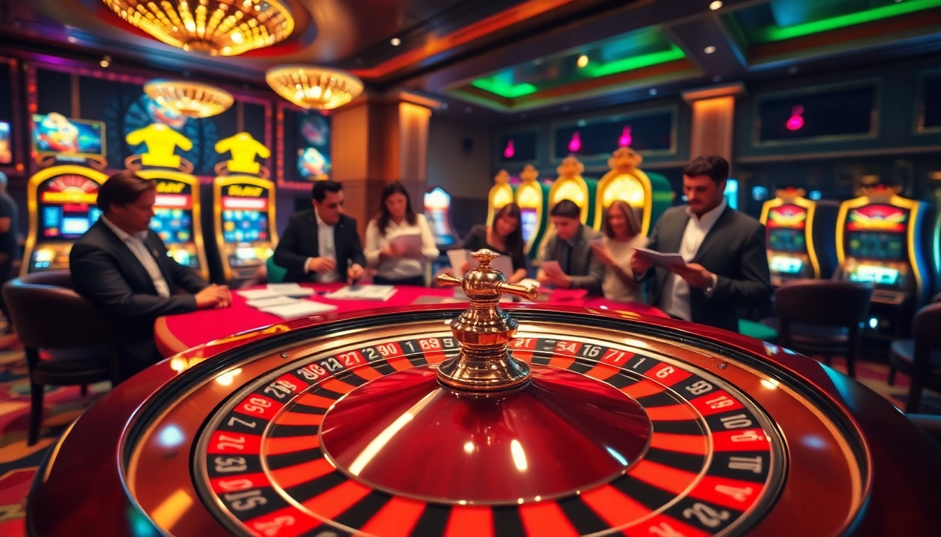 Engage with the excitement of bet 88 at a luxurious casino featuring poker chips, roulette, and slot machines.