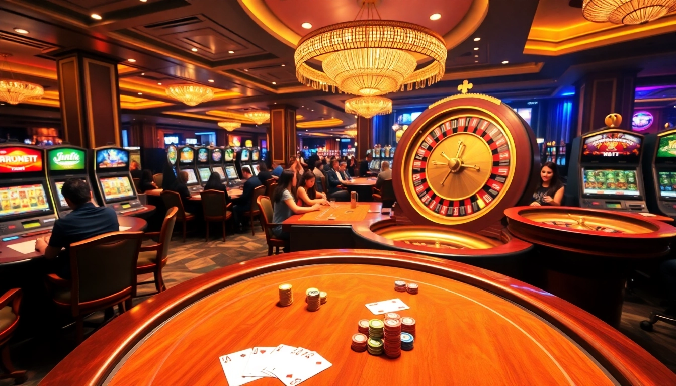 Engaging in thrilling poker strategies at https://jun88buzz.info/ in a luxurious casino setting.