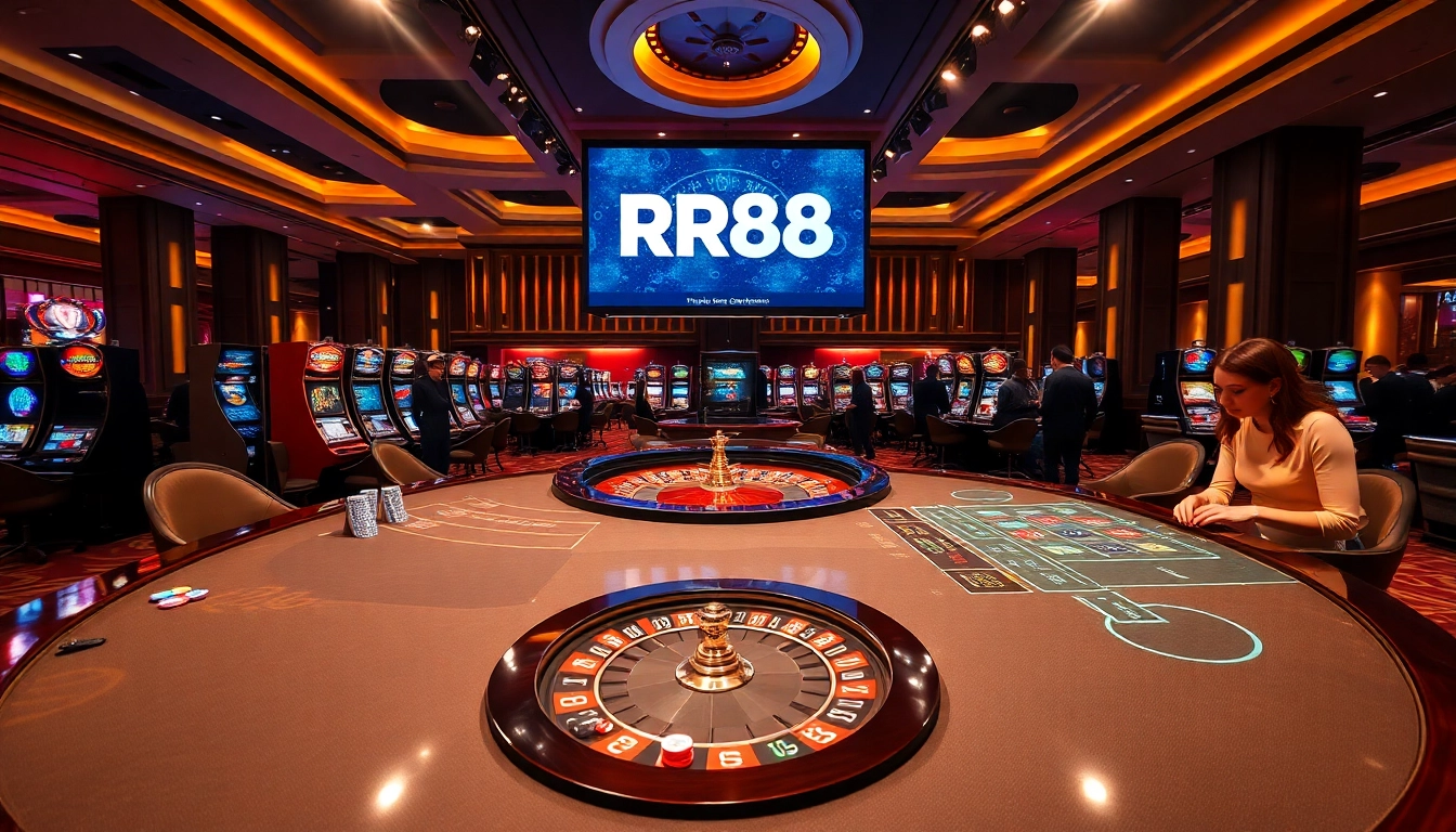 Experience thrilling games at RR88 casino with vibrant slot machines and exciting gameplay.