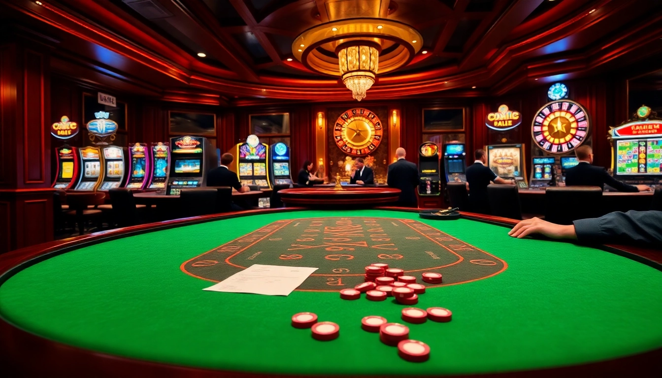 Engaging poker game experience at 2PH222 COM, showcasing vibrant chips and betting slips.