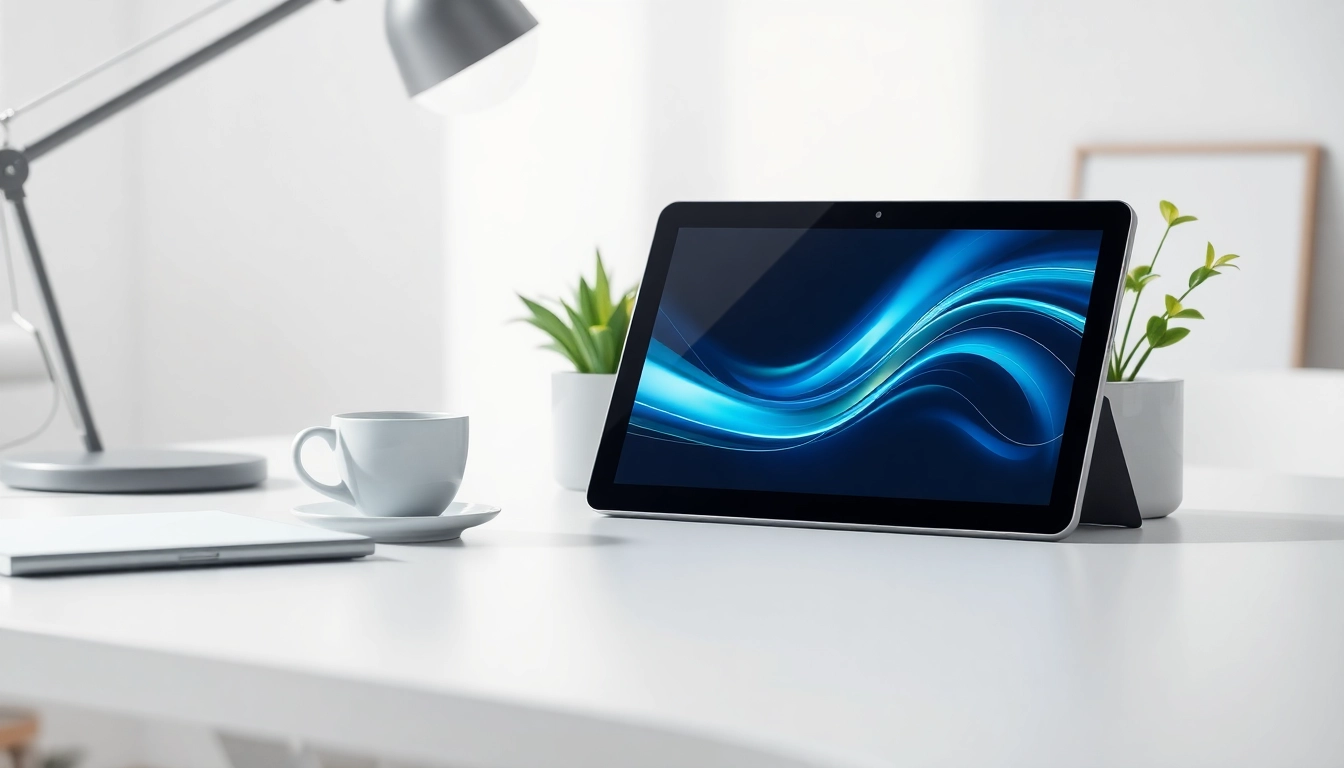 Showcasing the innovative K88 tablet on a modern workspace desk.