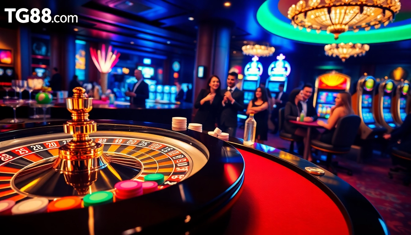 Engaged players enjoying sophisticated games at Tg88.com casino.