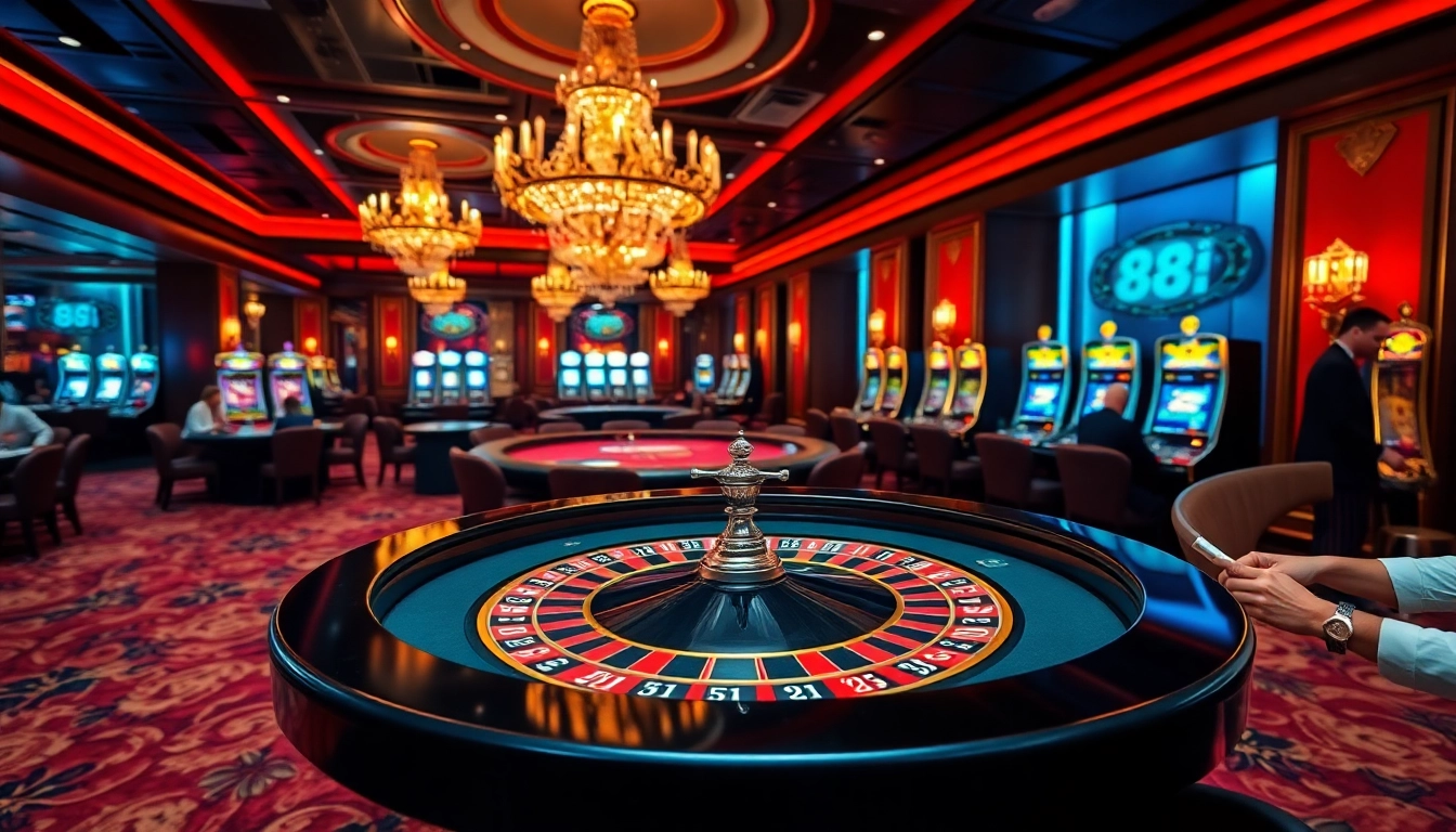 Engaging players at a luxurious casino table enjoying the 88i game experience.