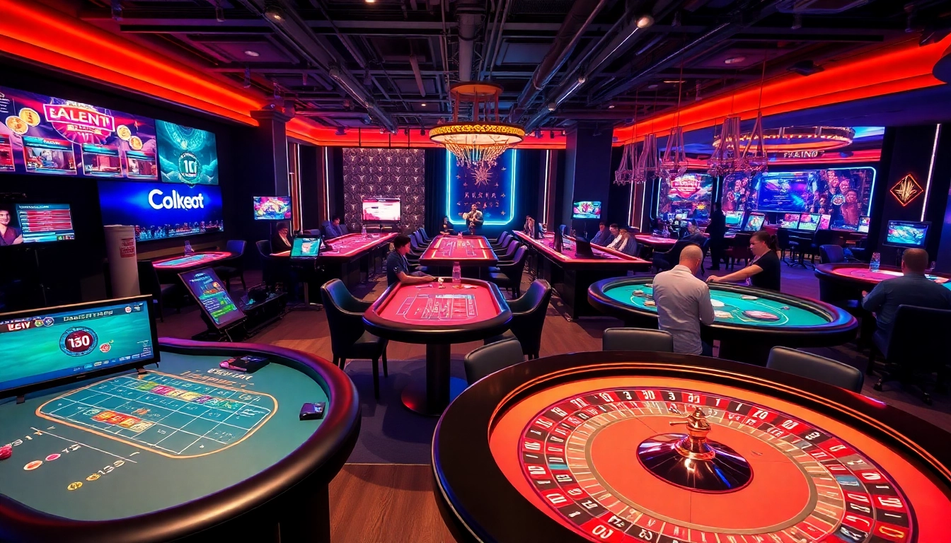 Experience the thrill of online gaming at okvipwin.live, featuring vibrant digital casino tables and engaging players.