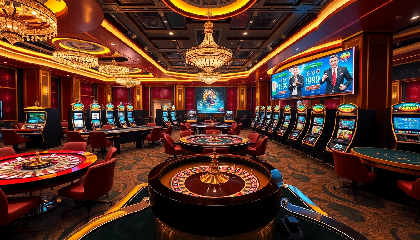 Exciting online casino experience as hm88 players engage with luxurious gaming and live betting.
