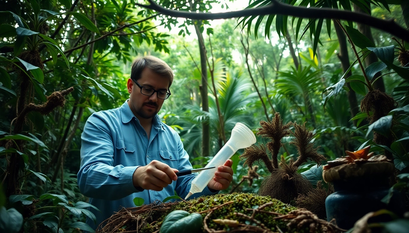 Learn how to get dmt naturally through a detailed extraction process portrayed in nature.