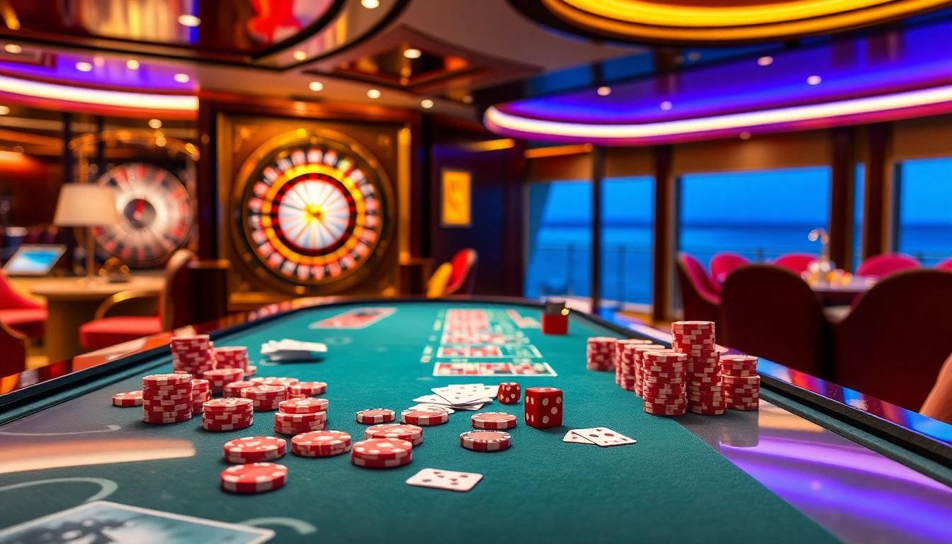 Place bets at the luxurious SX88-themed casino table filled with vibrant chips and cards.