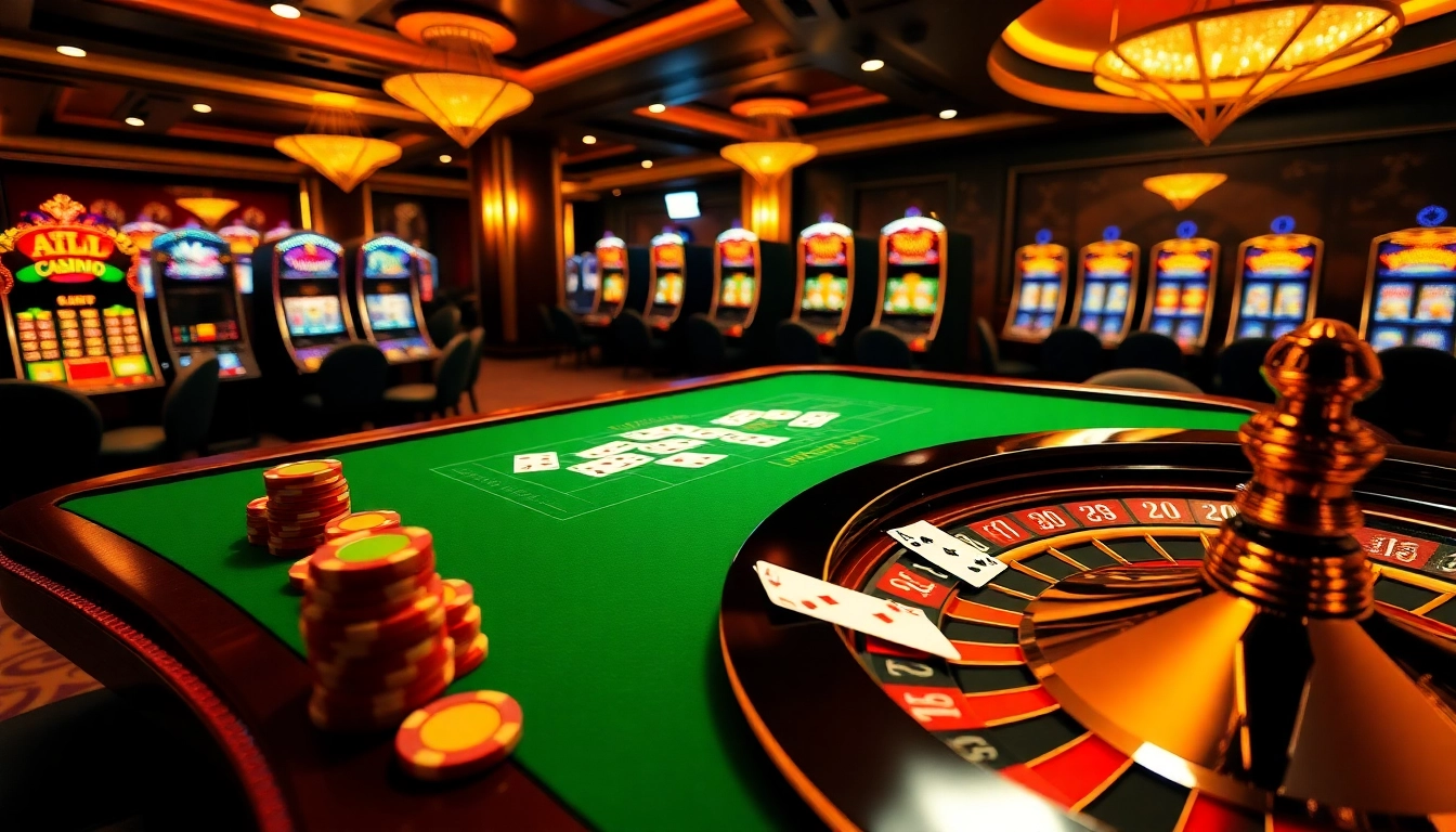 Experience the excitement of online gambling with a vibrant casino scene at https://www.eejl77777.com/ featuring poker chips and roulette.
