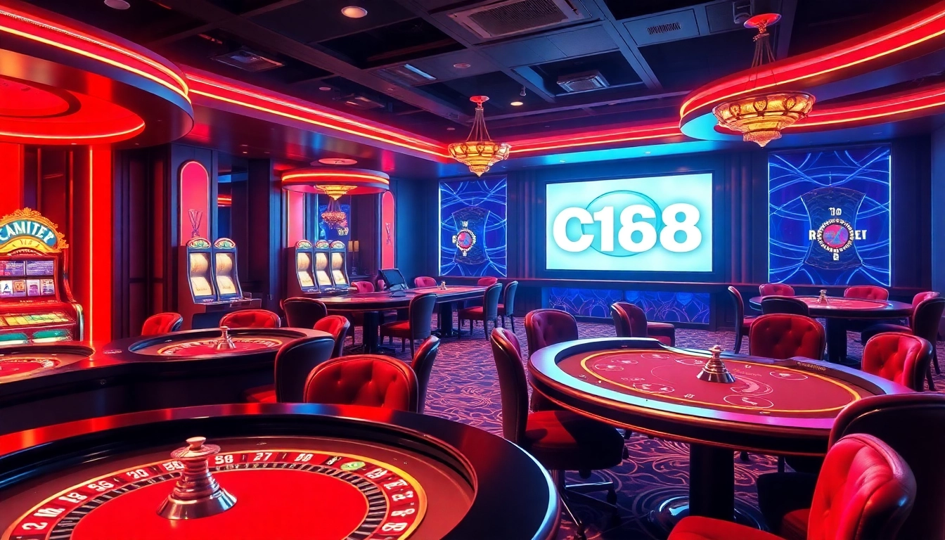 Experience the thrill of C168 with exciting gaming action at a vibrant casino.