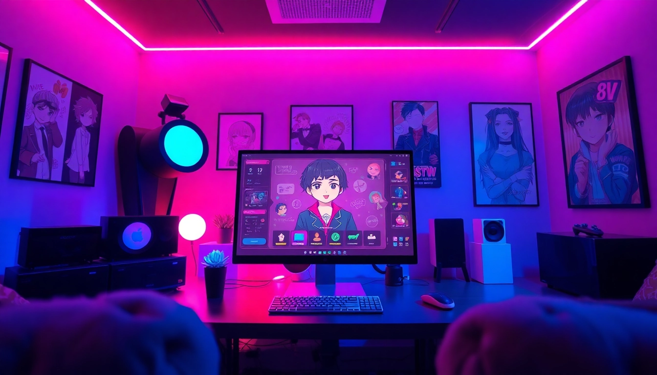 Engage in NSFW character AI interactions in a futuristic, immersive tech environment.