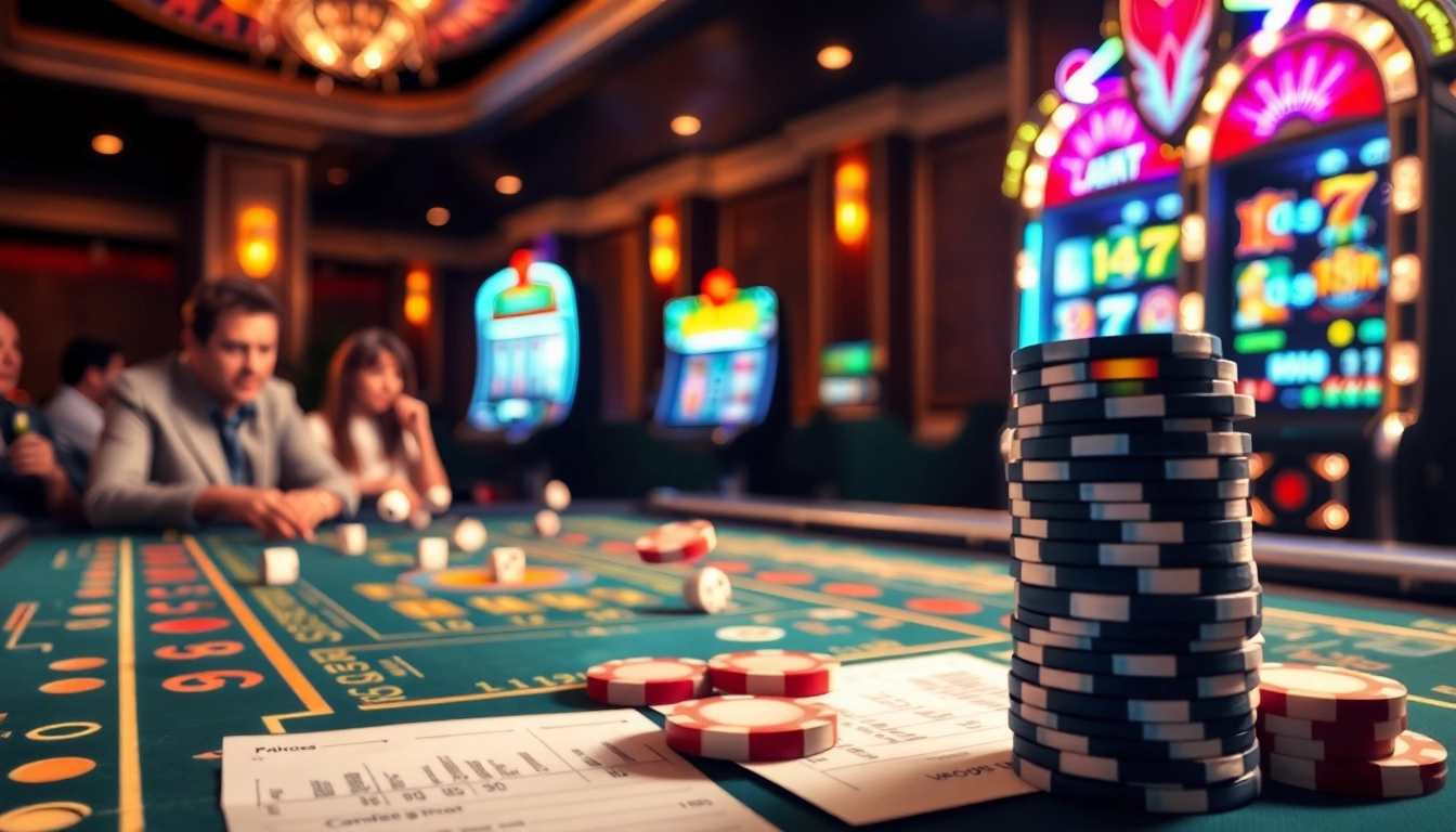 Players enjoying a dice game at vaobet's luxurious casino table, showcasing excitement and betting action.