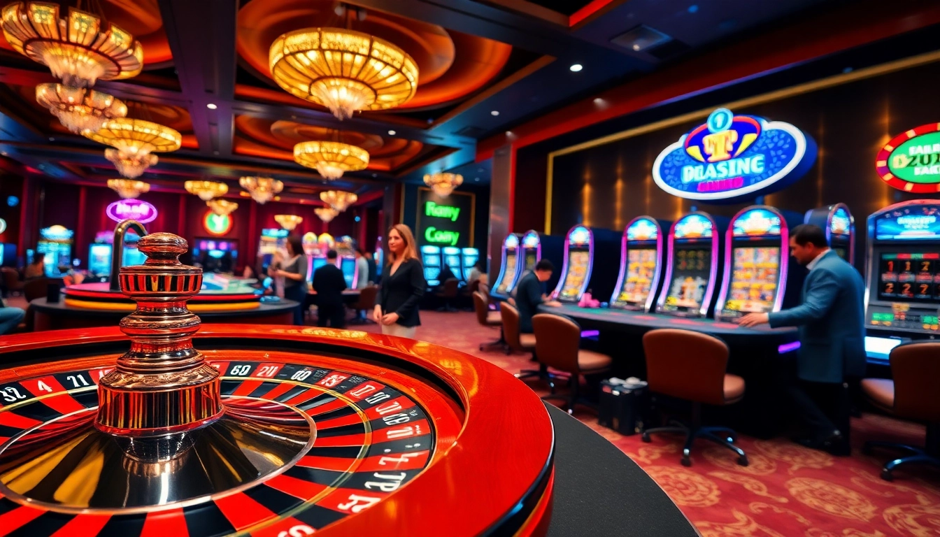 Experience the excitement of casino games at UU88 with vibrant roulette and blackjack tables.