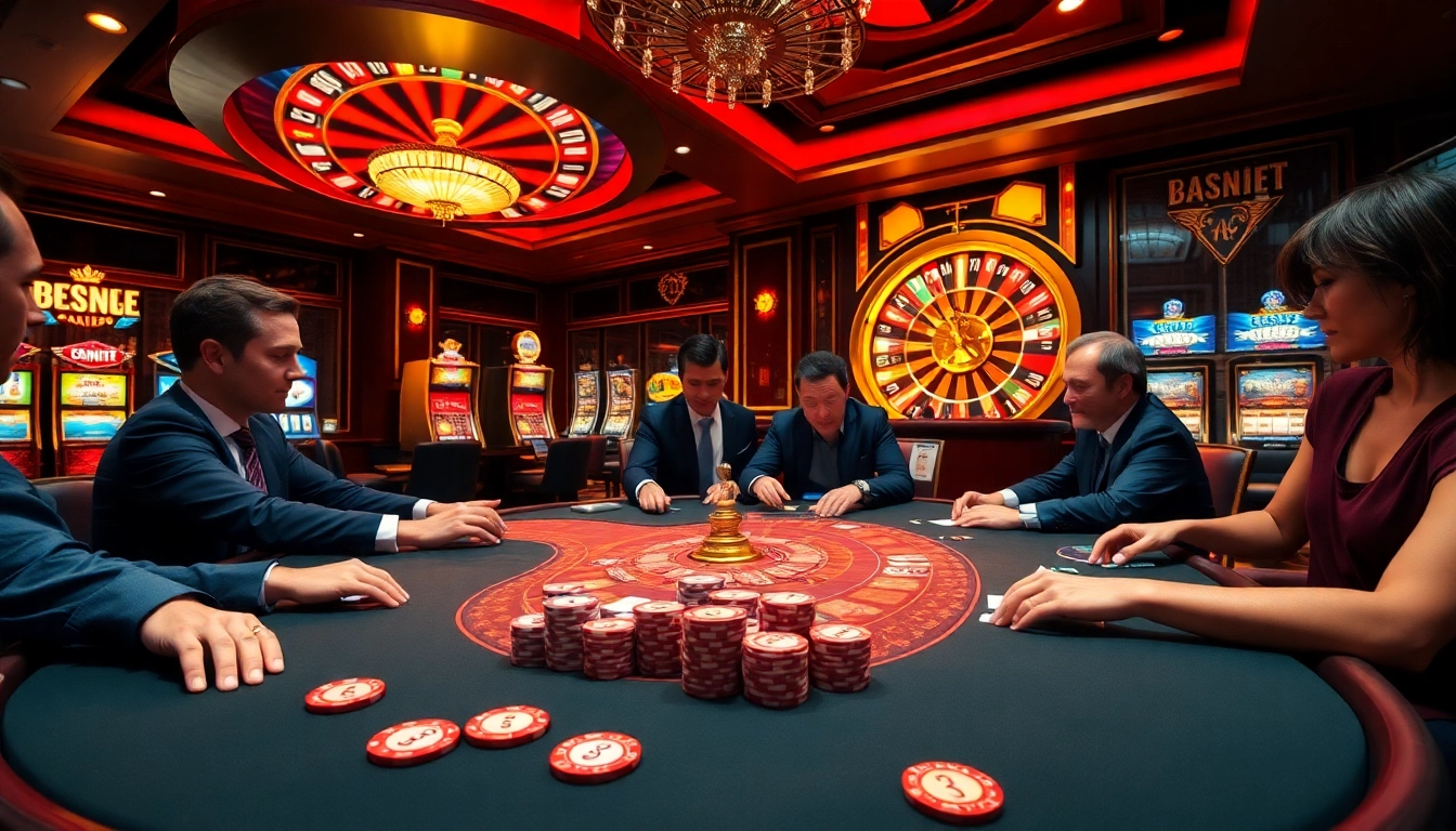 Engage in high-stakes poker at BL555 locker, featuring vibrant chips and an exciting atmosphere.