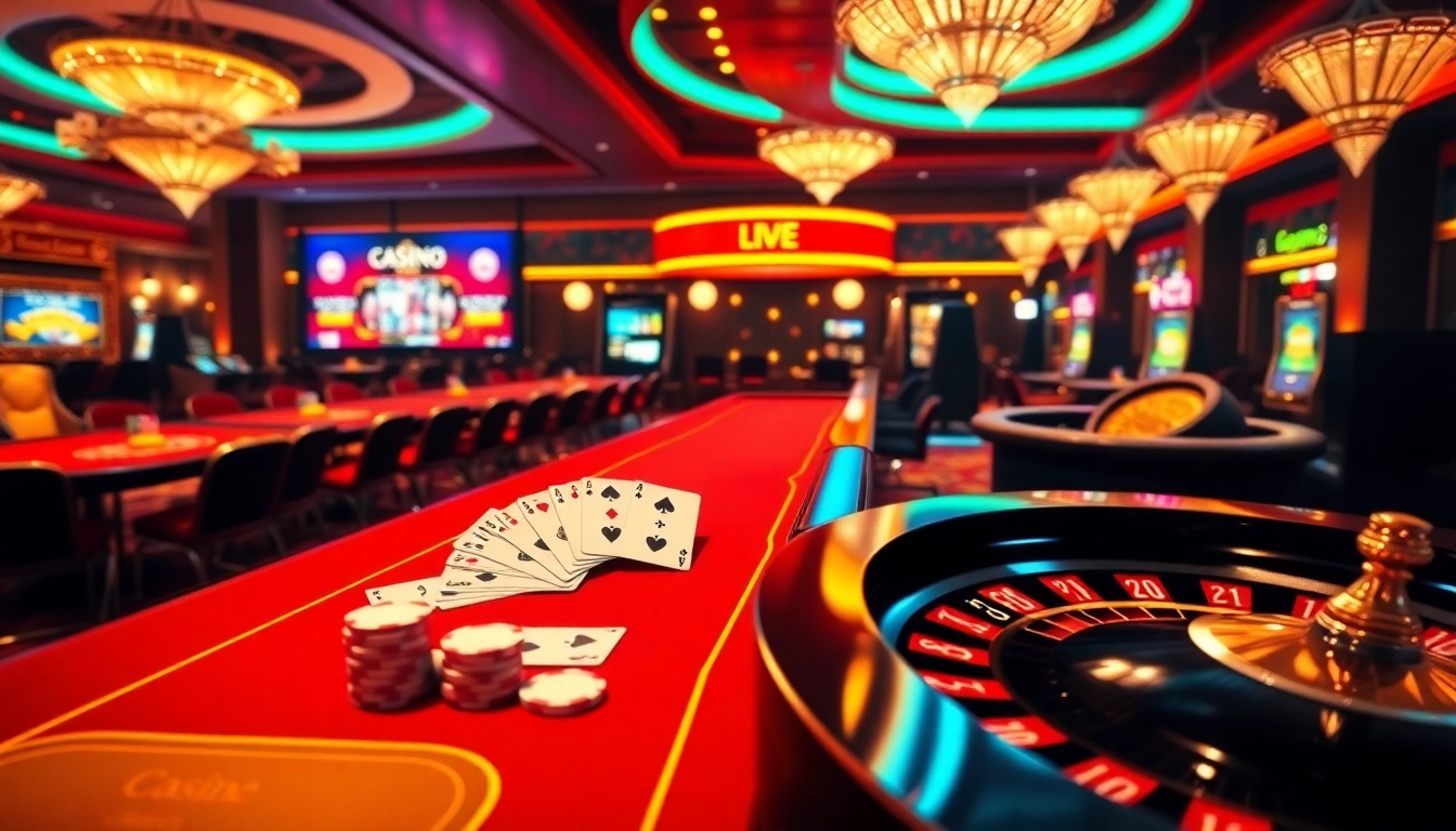 Engage with thrilling online gaming at uu88.com with vibrant casino tables and chips.