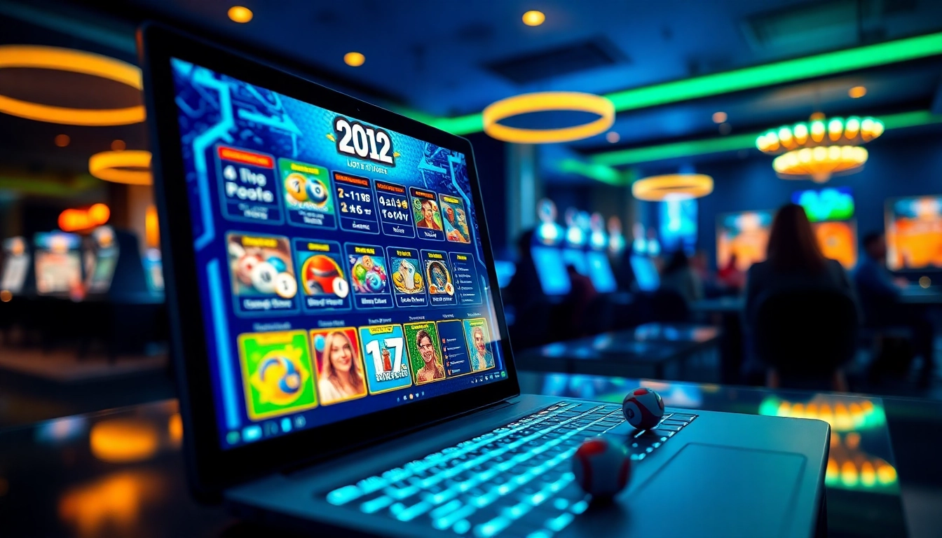 Engaging digital interface of 92lottery showcasing vibrant lottery options and tickets.