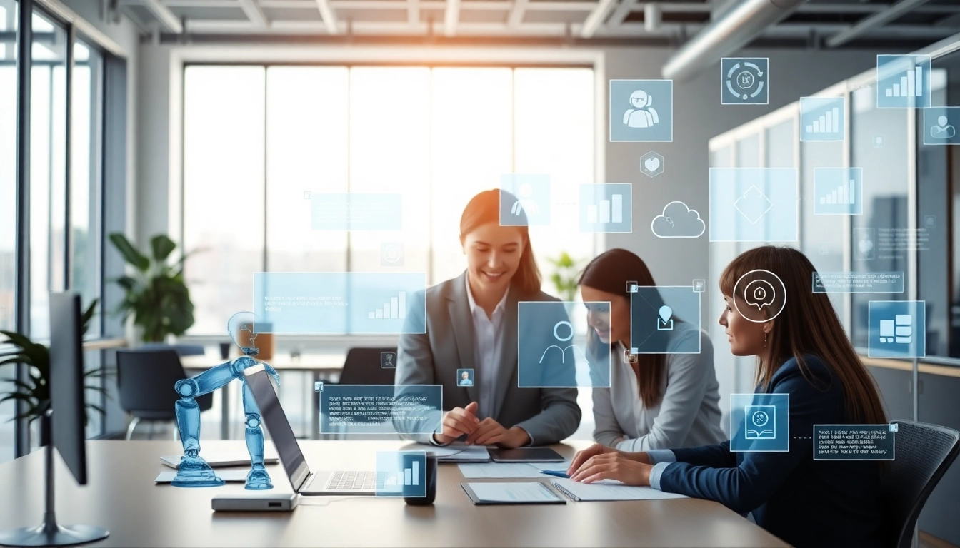 美洽官网 展示一个在协作式办公环境中的现代智能客服平台界面。