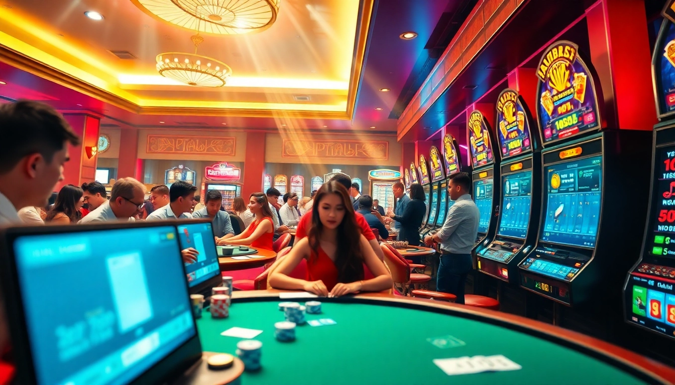 Experience the thrilling atmosphere of online gambling at 789bet with engaging players and vibrant gaming activities.