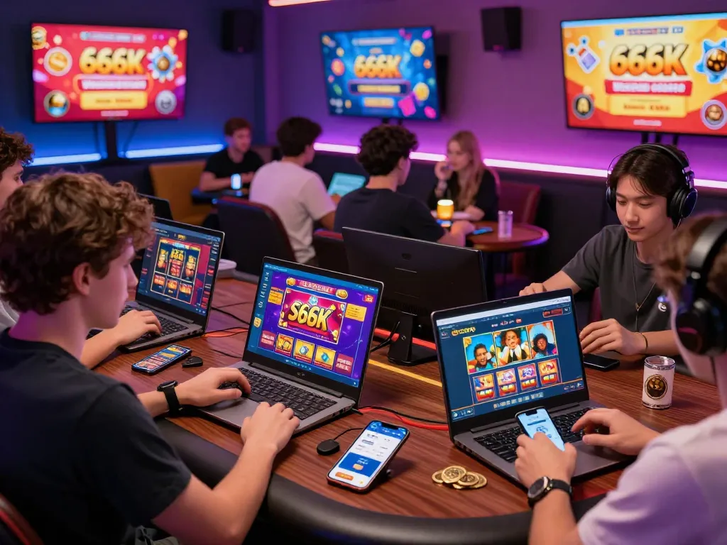 Engaging S666 online gaming experience with diverse users enjoying mobile games and promotions.