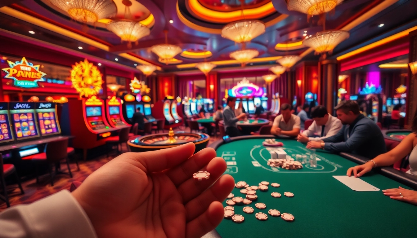 Experience the excitement at kkwin casino with vibrant gaming tables and luxurious ambiance.
