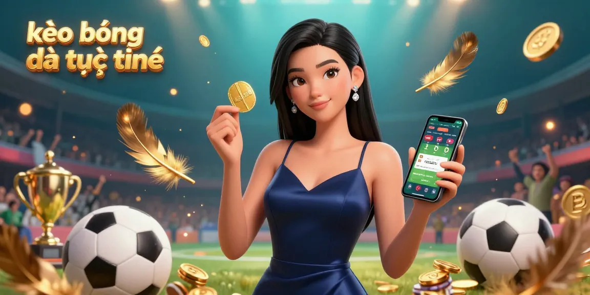 Bet on kèo bóng đá trực tuyến with our stunning illustration of a confident player in action.