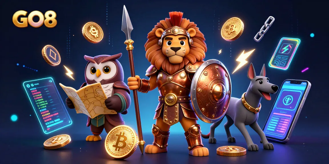 Join the action at GO8 with a Spartan lion, a tactical owl, and a swift greyhound in an electrifying casino experience.