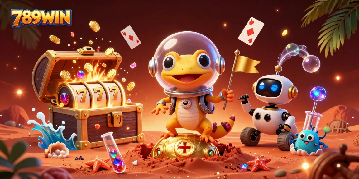 Experience fortune with 789WIN in a vibrant casino fantasy, featuring dynamic gambling elements.