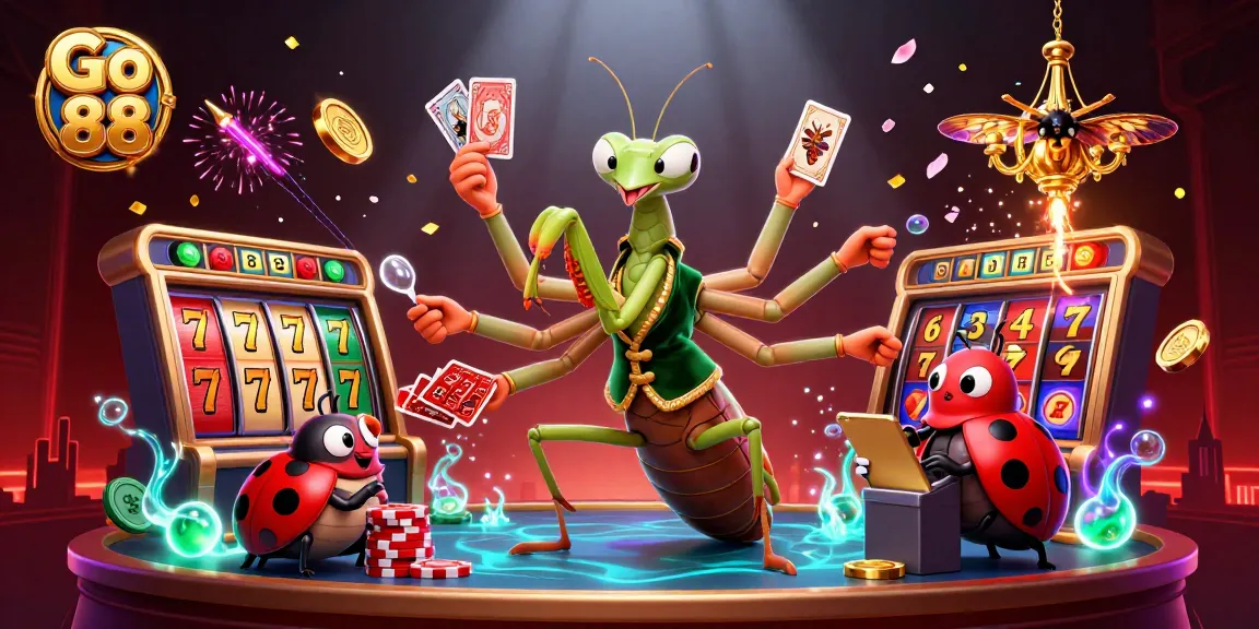 Experience Go 88 with dynamic 3D visuals showcasing slots, jackpots, and vibrant casino elements.