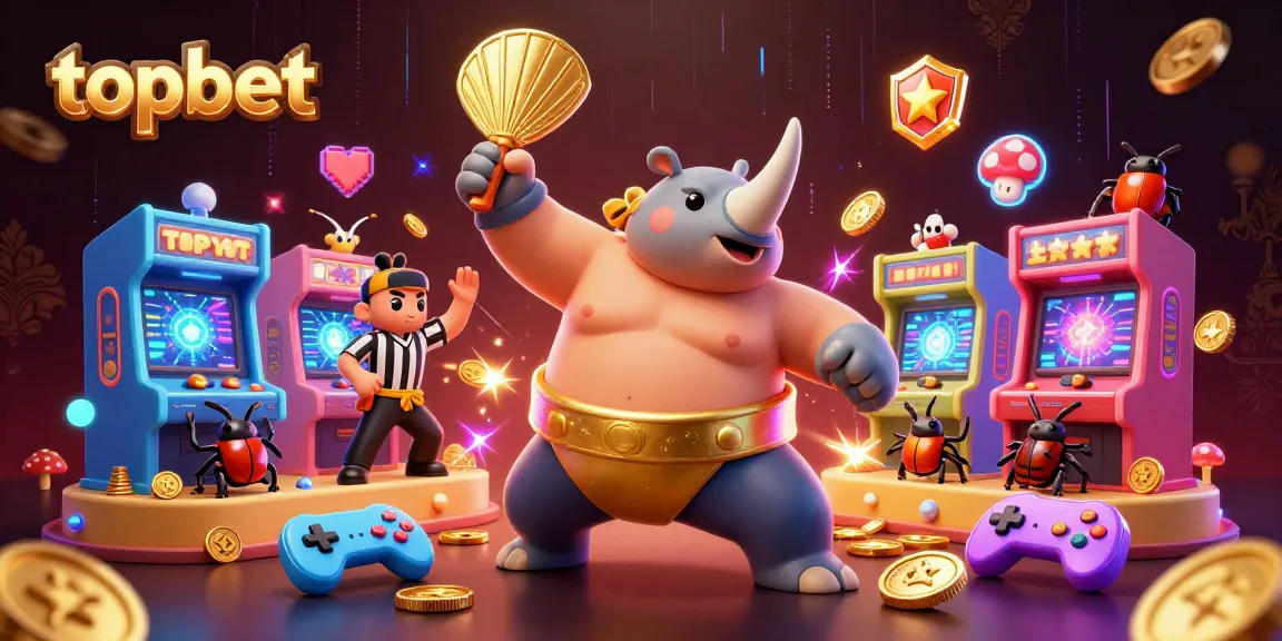 Experience topbet's thrilling gameplay with our vibrant 3D casino scene featuring dynamic characters and elements.