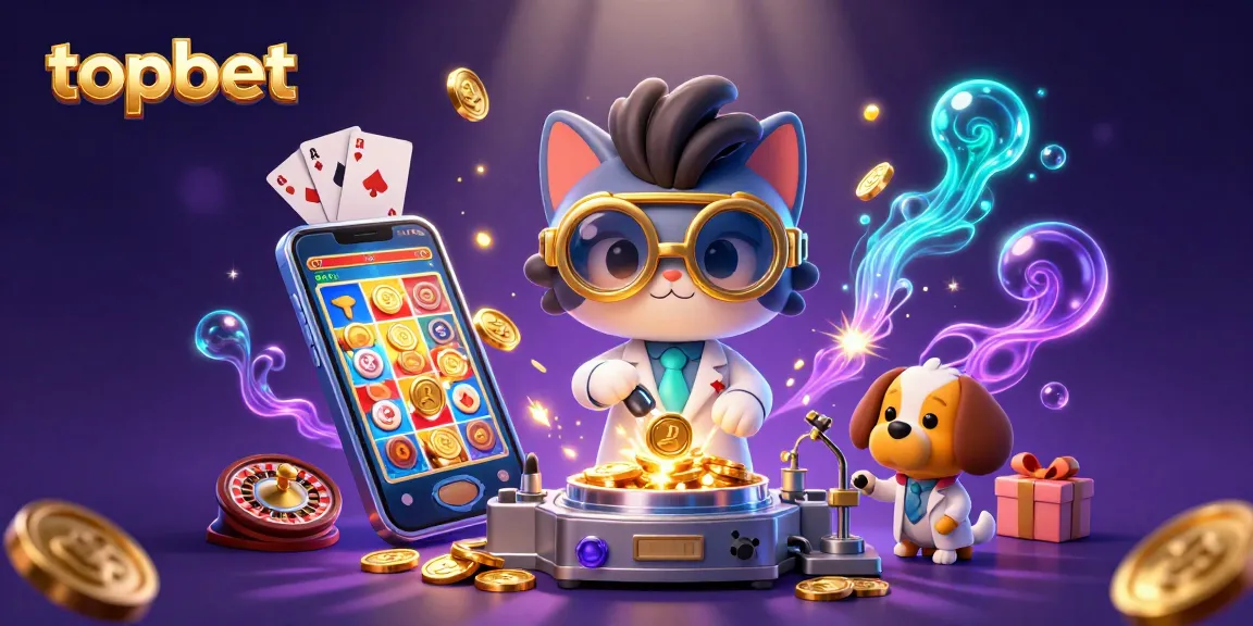 Experience thrilling action with topbet as mad scientist cat creates a jackpot in a vibrant casino world.